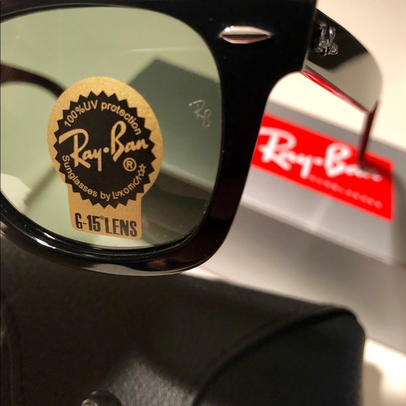 Ray-Ban Wayfarer Sunglasses RB2140 G-15 - Picture 4 of 7